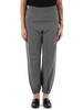 GRIGIO | Pantalone in misto viscosa con placca logo