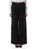 NERO | Pantalone gamba larga in misto viscosa