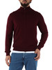 BORDEAUX | Cardigan con zip in lana merino extrafine