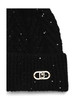 NERO | Cappello in misto lana con micro paillettes