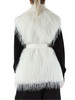 BIANCO | Gilet in ecopelliccia NEVA con cintura