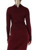 BORDEAUX | Maglia in misto viscosa con dettaglio cut out