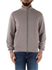 GRIGIO | Felpa con zip in misto modal
