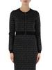 NERO | Cardigan cropped con zip in misto viscosa
