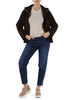 MARRONE | Giacca in suede SOLE+ FRONT KNIT MARRONE | Giacca in suede SOLE+ FRONT KNIT