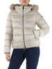 BEIGE | Piumino trapuntato DELUXE con cappuccio BEIGE | Piumino trapuntato DELUXE con cappuccio