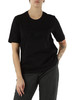 NERO | T-shirt boxy fit in cotone con ricamo logo frontale NERO | T-shirt boxy fit in cotone con ricamo logo frontale