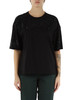 NERO | T-shirt in cotone con strass applicati NERO | T-shirt in cotone con strass applicati