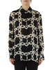 NERO | Camicia in georgette con stampa logo NERO | Camicia in georgette con stampa logo