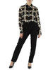 NERO | Camicia in georgette con stampa logo NERO | Camicia in georgette con stampa logo