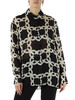 NERO | Camicia in georgette con stampa logo NERO | Camicia in georgette con stampa logo