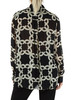 NERO | Camicia in georgette con stampa logo NERO | Camicia in georgette con stampa logo