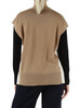 BEIGE | Gilet color block in misto lana e viscose BEIGE | Gilet color block in misto lana e viscose