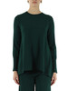 VERDE | Maglia girocollo svasata con collo rimovibile VERDE | Maglia girocollo svasata con collo rimovibile