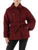 BORDEAUX | Giacca doppiopetto oversize 9313 con cintura