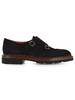 BLU SCURO | Scarpa brogue doppia fibbia in suede