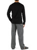 NERO | Pigiama in cotone composto da t-shirt maniche lunghe e pantaloni