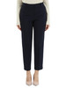 BLU SCURO | Pantalone taglio dritto in misto viscosa