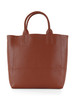 CUOIO | Borsa shopper media effetto martellato
