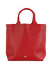 ROSSO | Borsa shopper media effetto martellato