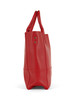 ROSSO | Borsa shopper media effetto martellato