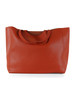 ARANCIONE | Borsa shopping effetto martellato con logo impresso