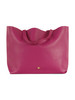 CICLAMINO | Borsa shopping effetto martellato con logo impresso