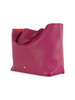 CICLAMINO | Borsa shopping effetto martellato con logo impresso