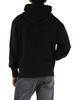 NERO | Felpa con cappuccio in cotone garzato