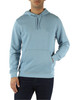 AZZURRO | Felpa con cappuccio in cotone garzato
