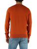 ARANCIONE | Maglia girocollo in cotone e cashmere