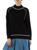 NERO | Maglia in lana con dettagli a contrasto
