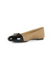 BEIGE | Ballerine MANDY FLAT in pelle ed ecopelle