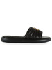 NERO | Ciabatta in pelle FIONA 03 con placca logo
