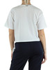 BIANCO | T-shirt in cotone con scritta logo a rilievo