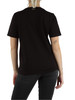 NERO | T-shirt in cotone con scritta logo frontale