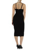 SCHWARZ | Rippenkleid aus Viskosemischung