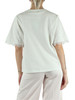 BIANCO | T-shirt in cotone con inserti in pizzo