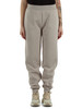BEIGE | Pantaloni sportivi in cotone felpato con ricamo logo