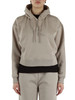 BEIGE | Felpa con cappuccio in misto cotone