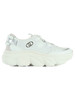 BIANCO | Sneakers STEFFY 02 in pelle e tessuto