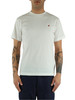 WEISS | Baumwoll-T-Shirt mit Logo-Patch auf der Vorderseite