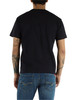 Dunkelblau | Baumwoll-T-Shirt mit Logo-Patch auf der Vorderseite