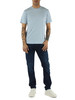 CELESTE | T-shirt in cotone con stampa logo a rilievo
