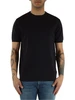 BLU SCURO | Maglia manica corta in cotone