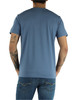 BLU CHIARO | T-shirt in misto cotone e seta ZOLE 02