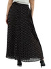 NERO | Gonna plissé a pois