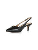 NERO | Slingback in pelle con dettaglio logo