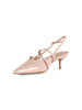 ROSA | Slingback effetto vernice con cinturini
