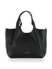NERO | Borsa a mano in pelle martellata DUA Small